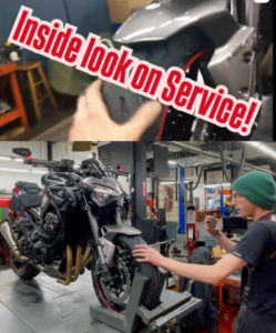 Read more about the article Behind every great ride is a great service team. Here’s how we keep you rolling.🏍️