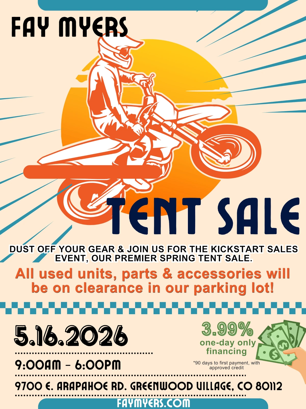 Read more about the article FULL THROTTLE TENT SALE 05/16/2026